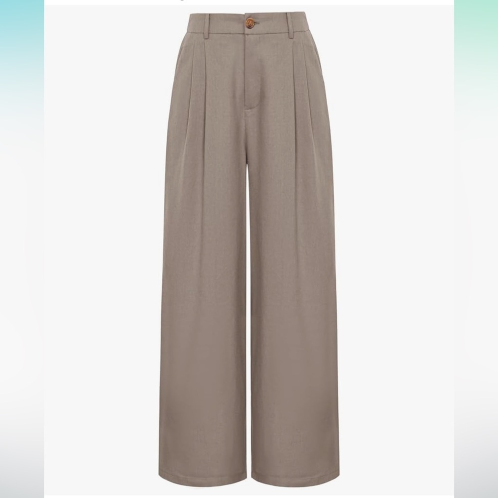 GRACE KARIN Wide-Leg Tan Trousers